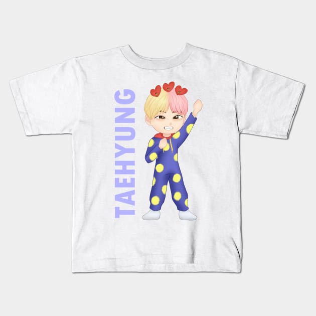 Anpanman Taehyung Kids T-Shirt by seventhdemigod